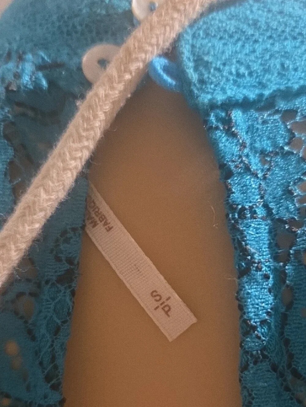 Free People Turquoise Lace Long-Sleeve  Tunic